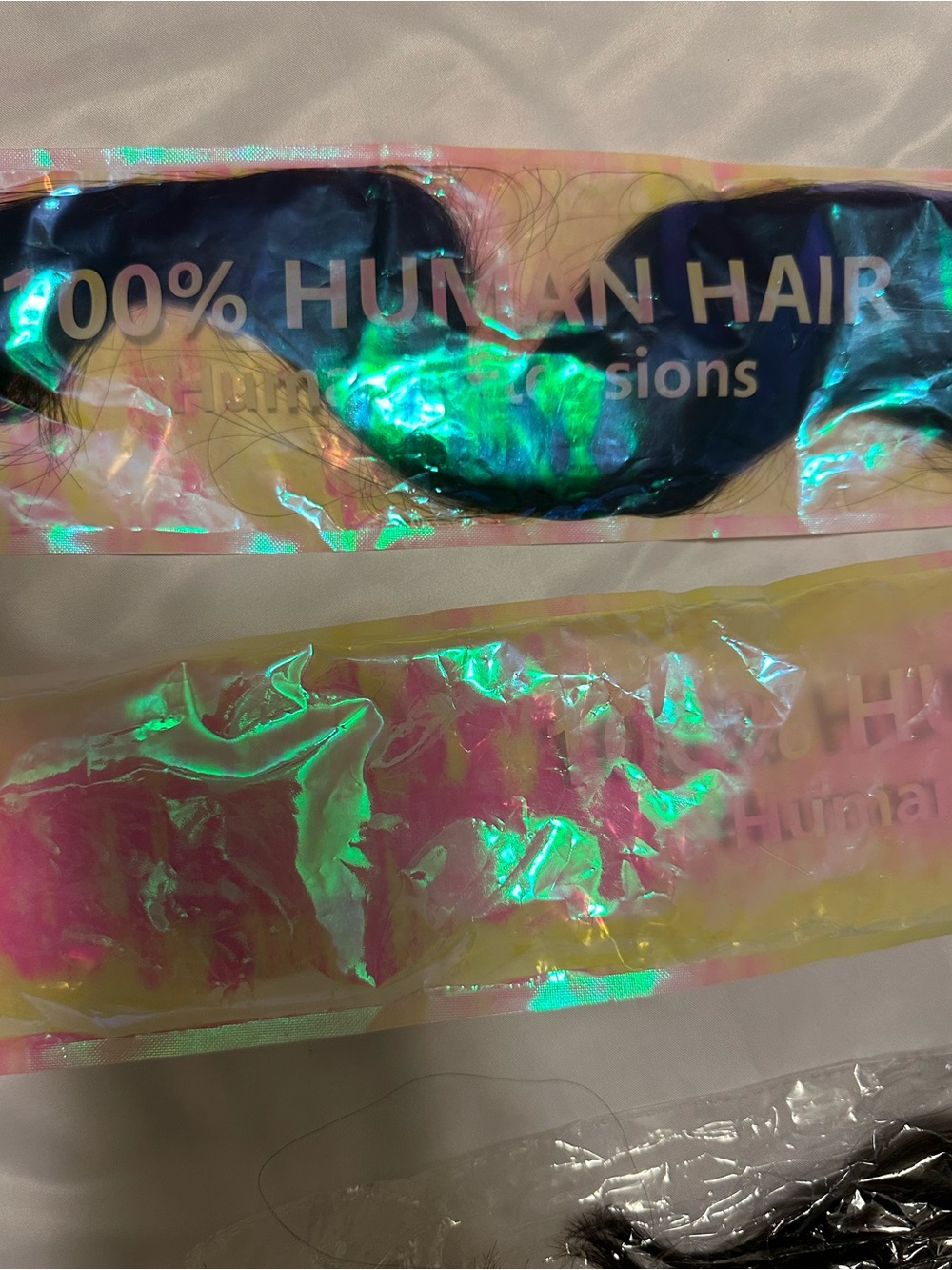 100% Human Hair 8-Piece Clip-In Extensions 20” 1B Black
